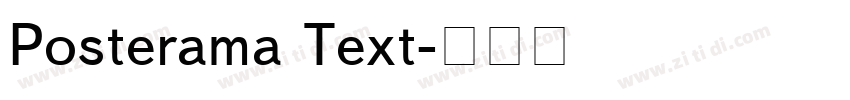 Posterama Text字体转换